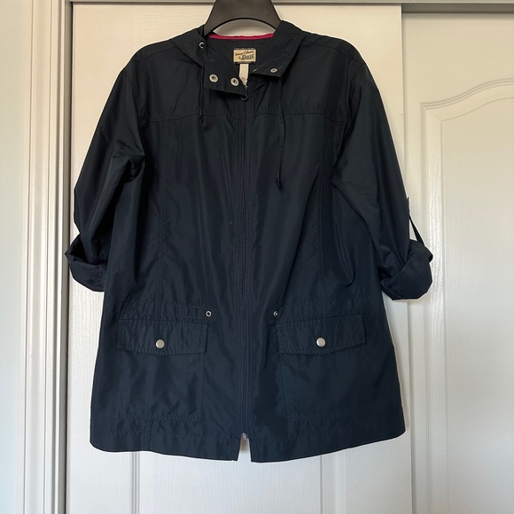 Women’s Bass Blue raincoat size small - Picture 3 of 6